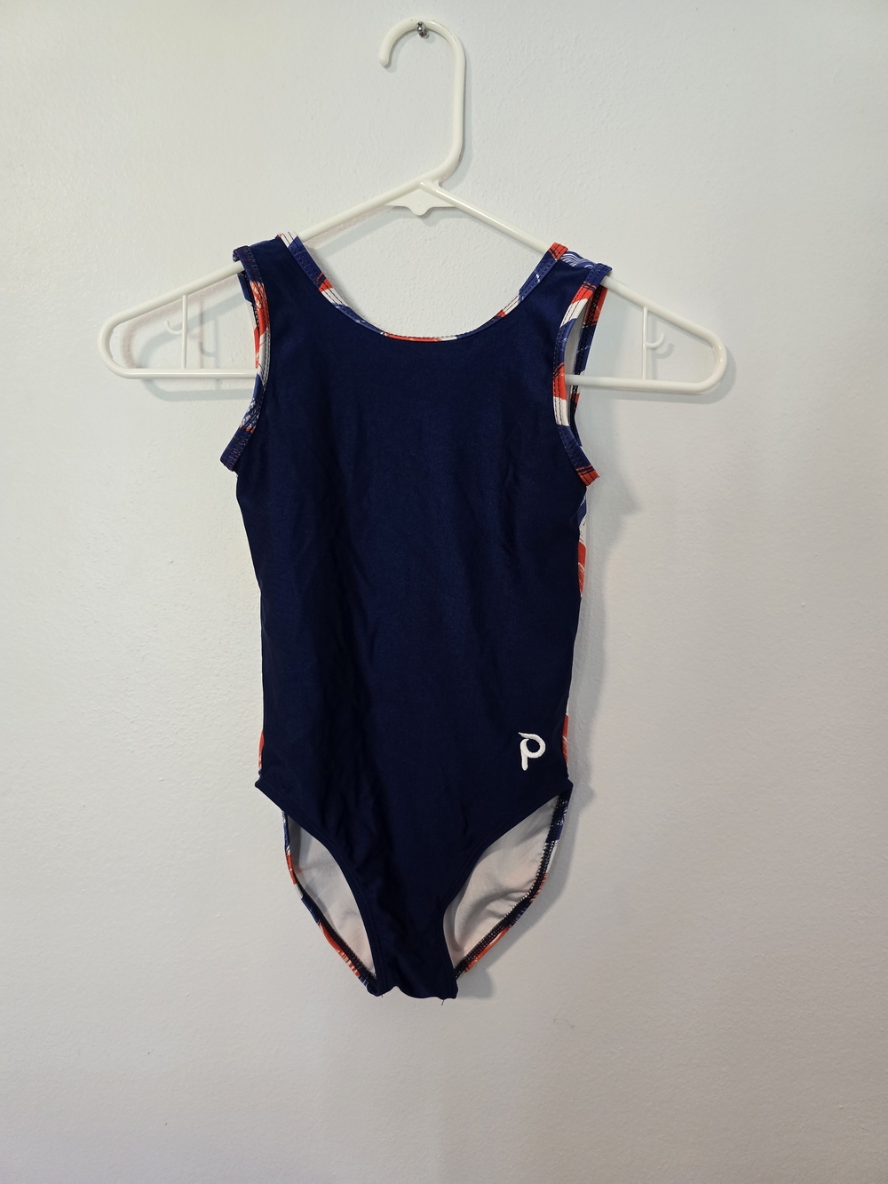 Plum Gymnastics Leotard Child Large Red White & Blue Dance